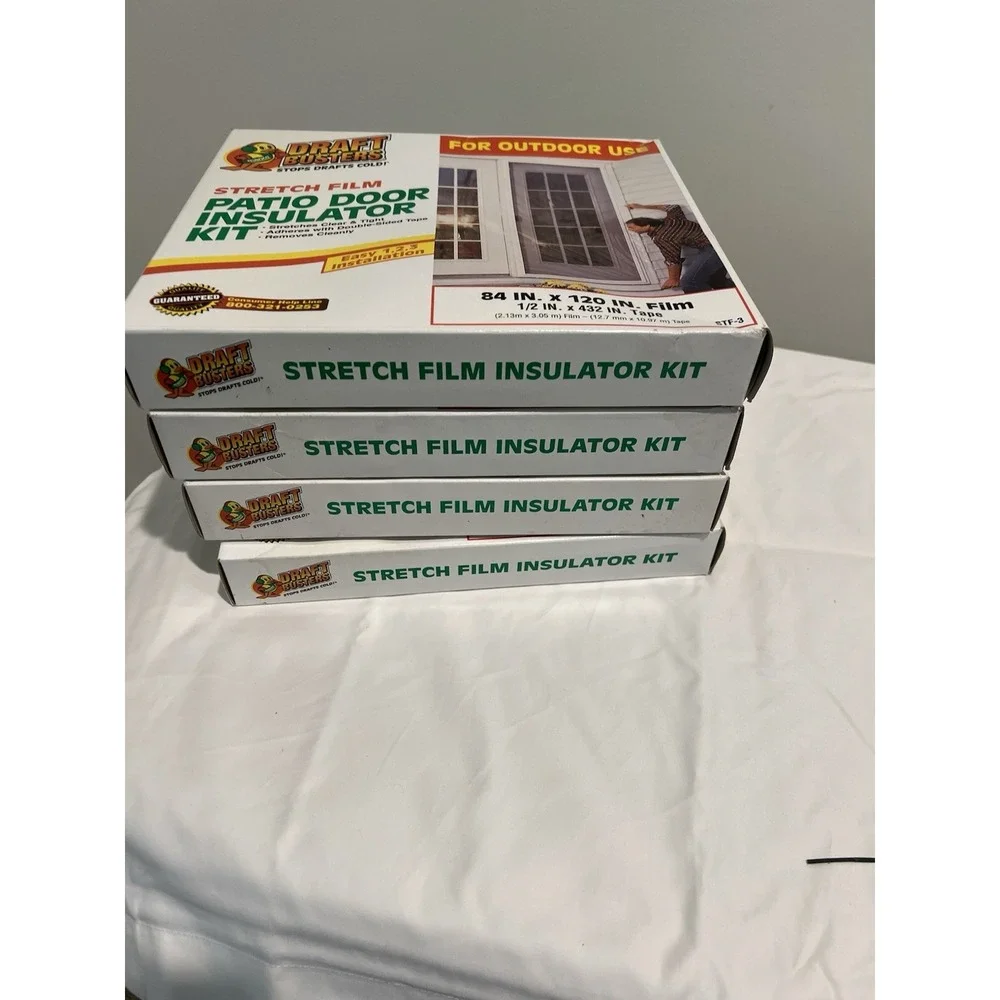Set‎ Of 4 Draft Busters Patio Door Insulator Kit 84